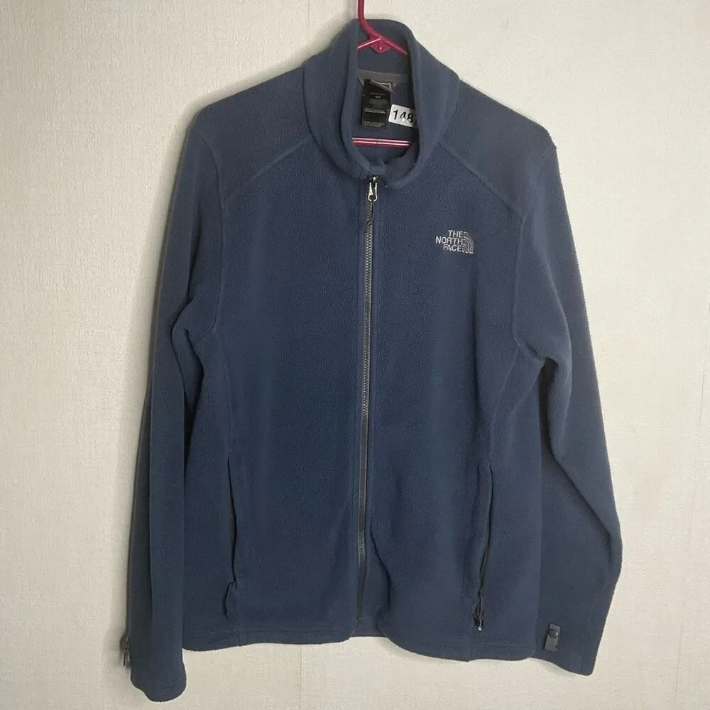 The North Face Jacket Men’s Small P Zip Up Teal Blue Fleece Sweater‎ Outdoors